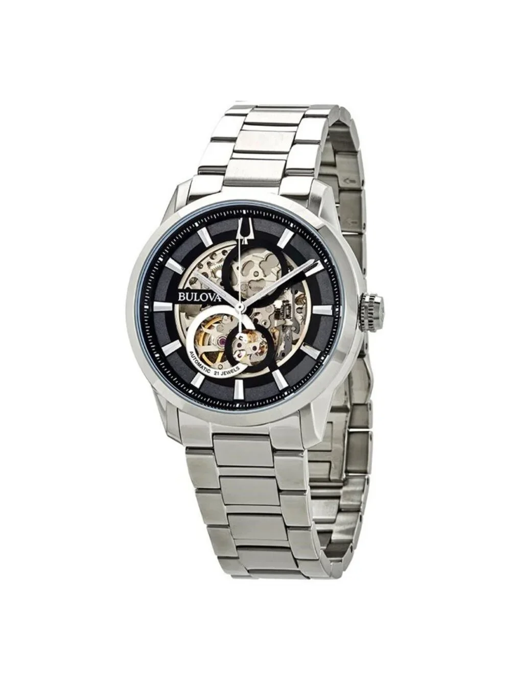 NWT Bulova Sutton Automatic Skeleton Dial Men's Watch